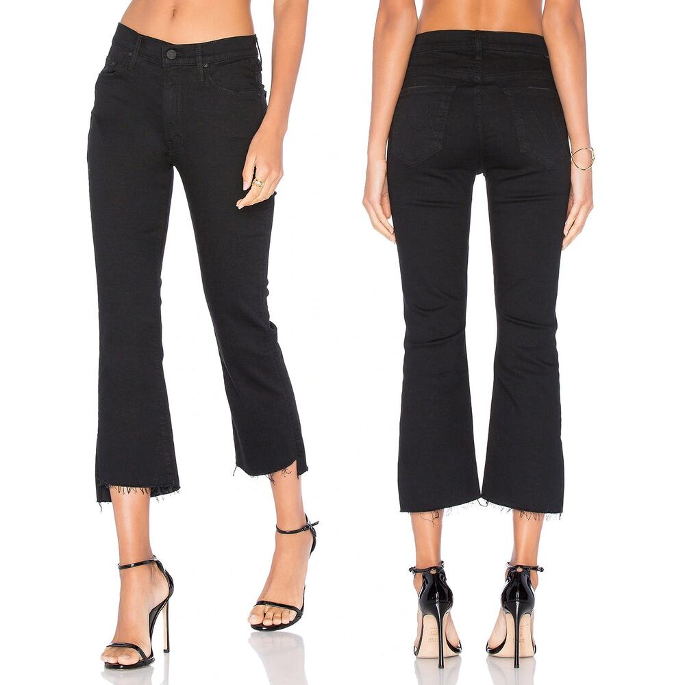 MOTHER The Insider Crop Step Fray Jeans Not Guilty 25